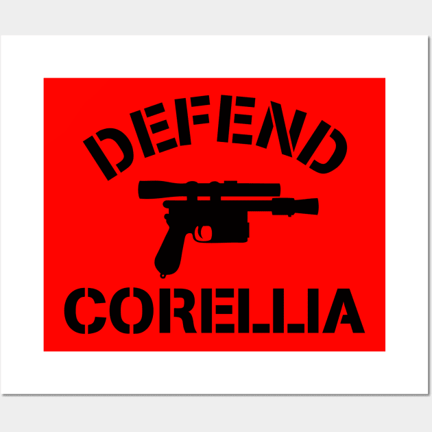 Defend Corellia (DL-44) on light color Wall Art by Punk Robot